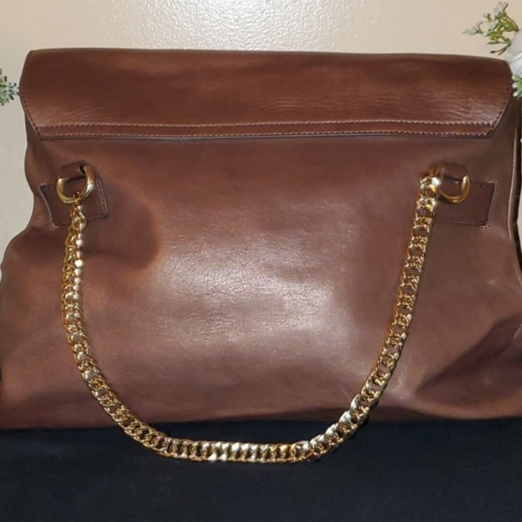 Versace Collection Leather Flapover Vistello Bag - Picture 4 of 17